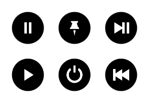 Music Player Button (Solid 32)