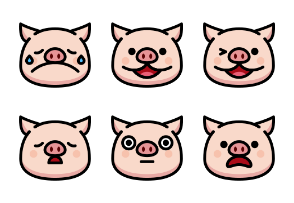 Pig Emoticons