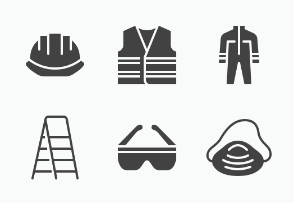 PPE, Safety Equipment - Glyph