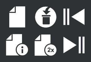 Printer control UI elements