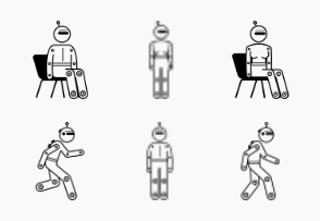 Robot Character Basic Poses and Actions
