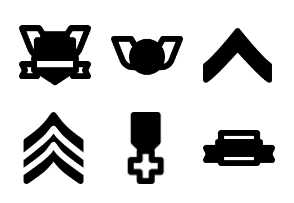 Smashicons Badges & Army MD - Solid - Vol 1