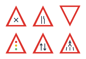 Traffic Signs - Flat