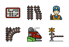 Train, railways and train station.