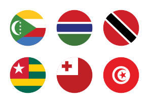 World Flags Circled Vol 4